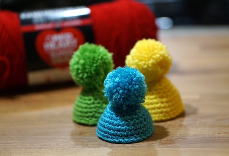 Tiny Crochet Hats for Plastic Easter Eggs