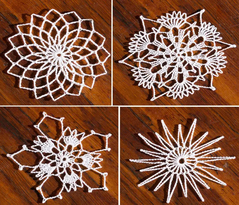 Easy Handmade Crochet Christmas Snowflake Ornaments Free Patterns