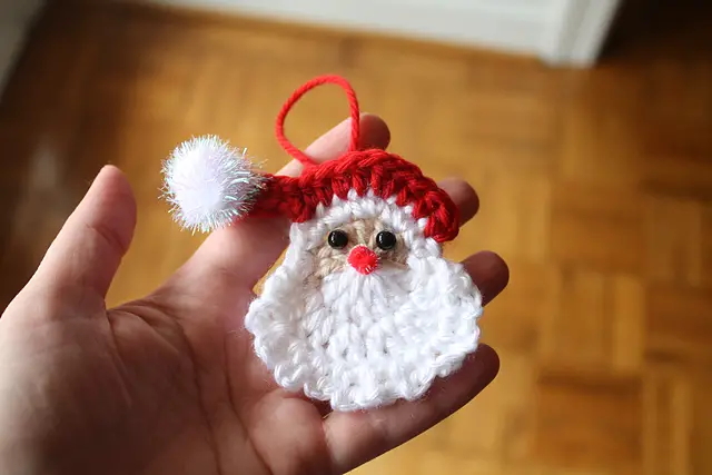 Santa Claus Crochet Ornament